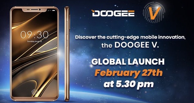 گوشی Doogee V معرفی شد؛ طراحی مشابه آیفون 10 و حسگر اثر انگشت زیر صفحه